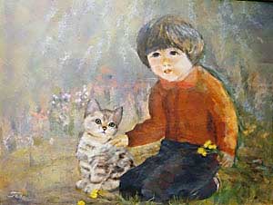 孫と猫