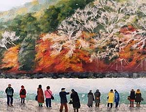 ワァーまだ紅葉残ってたよ