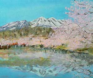 妙高山の桜