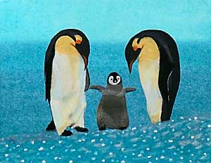 ペンギンの親子