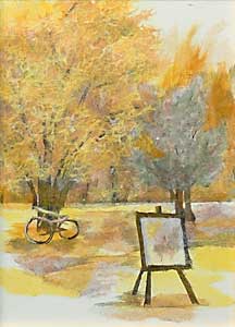 秋の公園（習作）