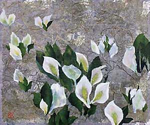 早春の水芭蕉