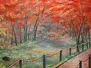 湿原の紅葉