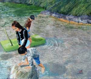水遊び
