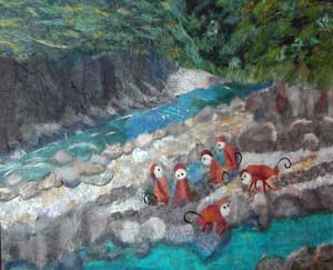 山の温泉
