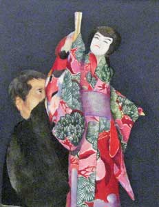 女装の牛若（文弥人形）