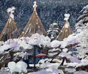 雪つり