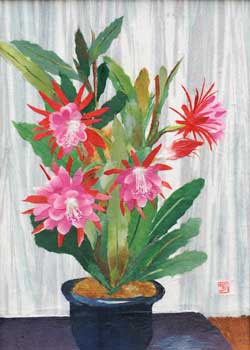 窓辺の花