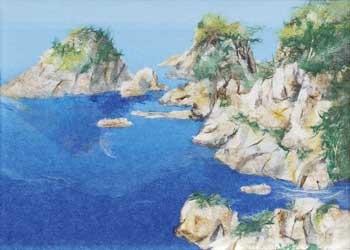 夏の海岸（習作）