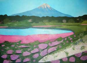 富士山と芝桜