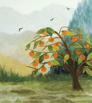 柿日和（習作）