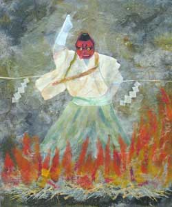 炎に祈る天狗