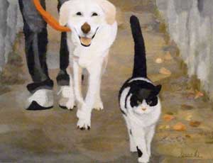 ただいまお散歩中