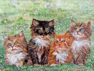 じっとしててね！