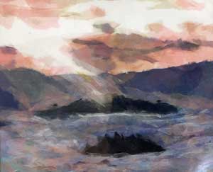 朝焼けの竹田城跡