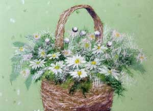 春の花籠（習作）