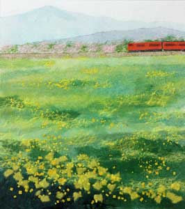 菜の花畑（習作）