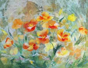 風にゆれて（花菱草）