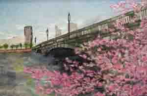 桜の万代橋