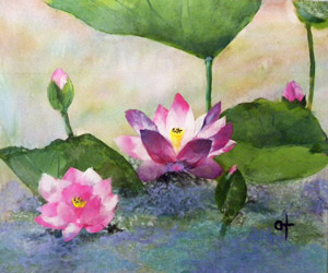 水辺に咲く華