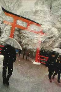 雪の初詣