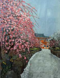 咲き誇る梅の花