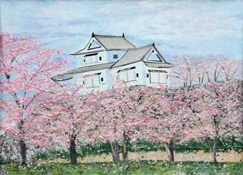 城跡の春
