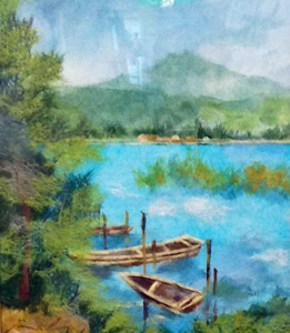 もやい舟（習作）