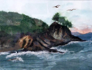 浄土ヶ浜（模作）