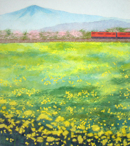 菜の花畑（習作）