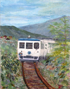 おろち号に乗って