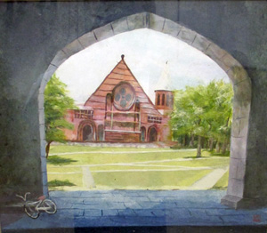 学園の庭