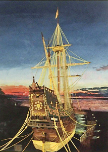 ライトアップ「サン・ファンバウテスタ号」