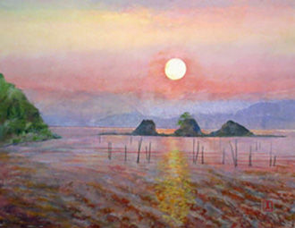 朱鷺色に染められて