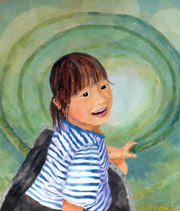 ママ、見ててよ〜