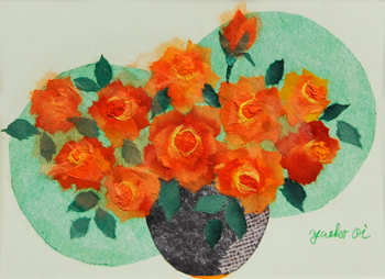 オレンジの薔薇