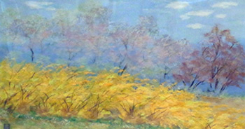 レンギョウ咲く