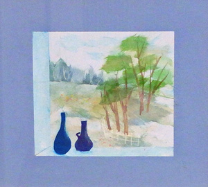 窓辺の風景（習作）