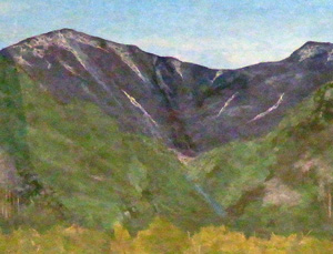 遠くの山