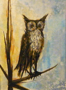 ビュッフェの「ミミズク」