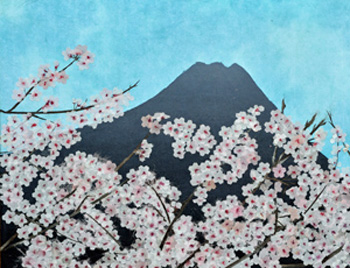 桜と和気富士