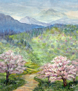 春色の山里