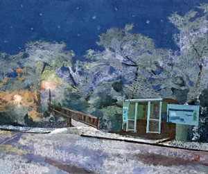 初雪の夜