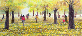 公園の秋（習作）