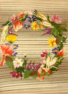 秋のリース（習作）