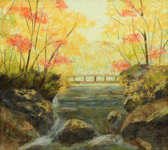 渓流の秋