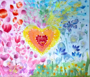 I love ちぎり絵