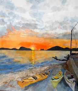 落陽（佐賀の夕陽）