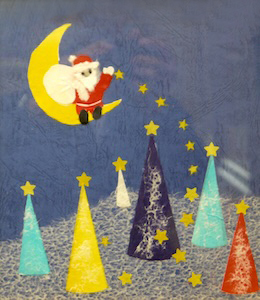 クリスマス（空からのプレゼント）（習作）