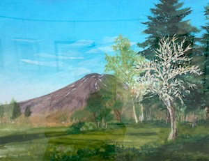 五月の蝦夷富士